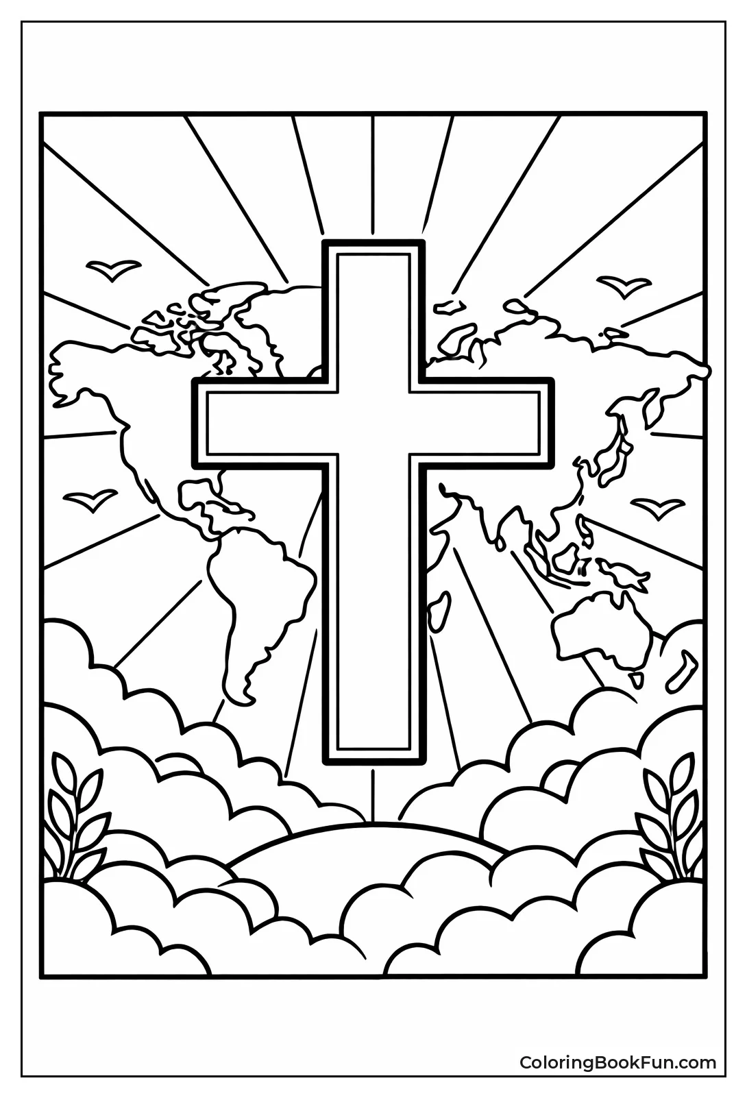 Cross Covers World Map