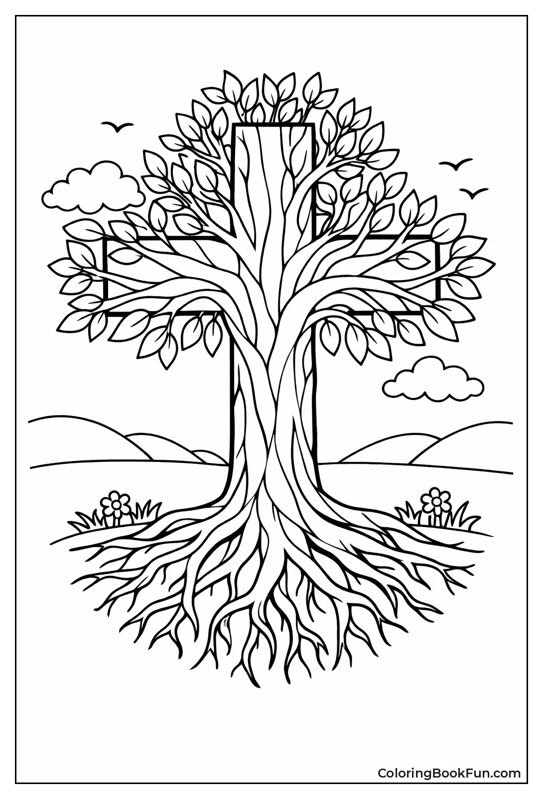 Cross Grows like Living Tree