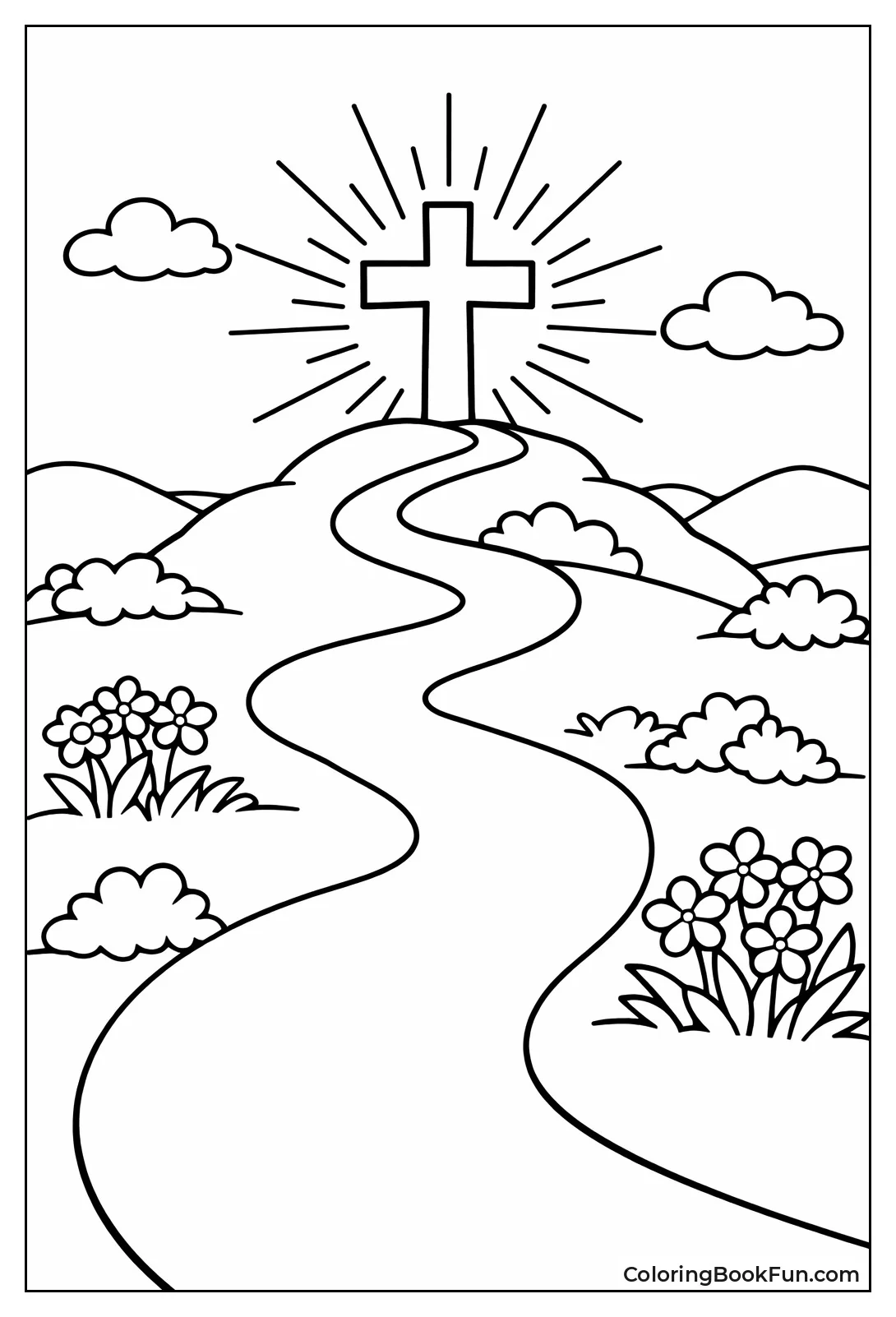 Path Leads to Glowing Cross