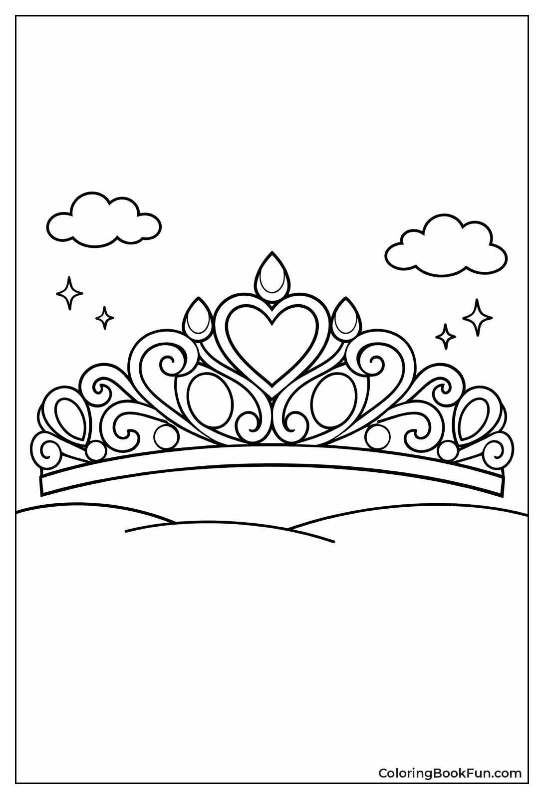 Swirling Vine Jewel Tiara