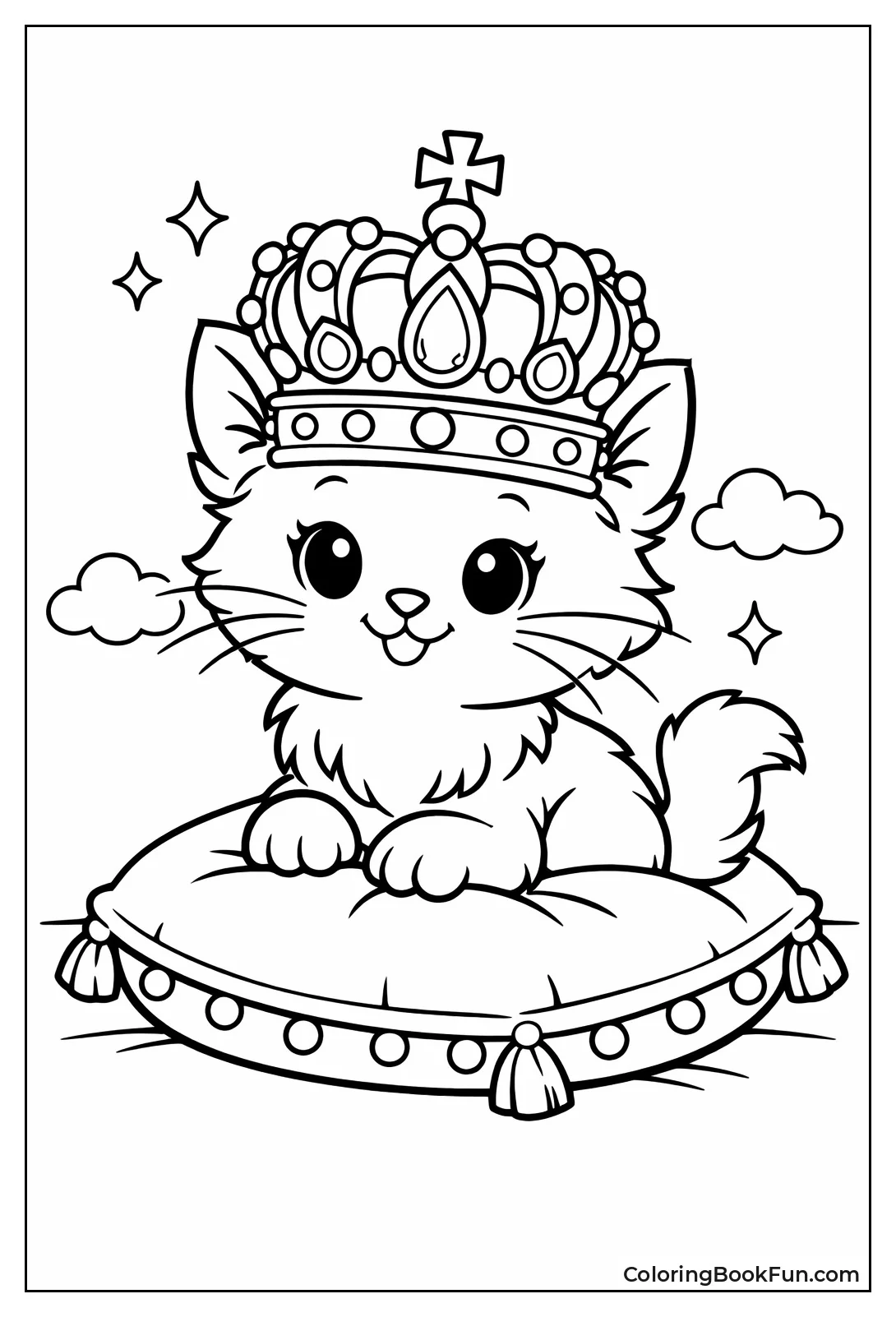 Kitty with Jeweled Crown