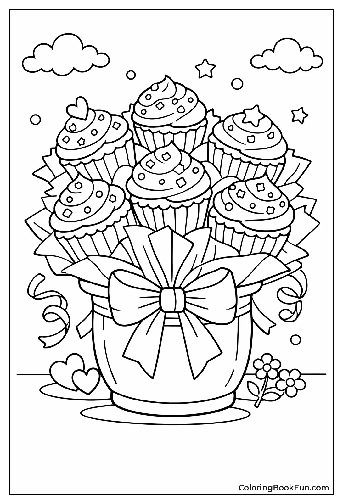 Cupcake Bouquet in Vase