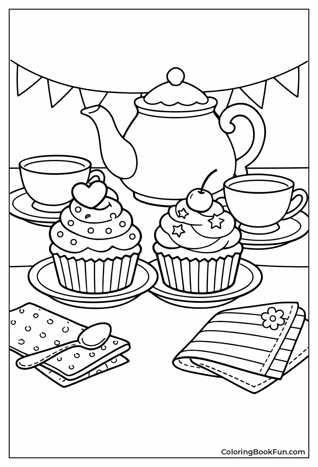 Cupcakes at Tea Party