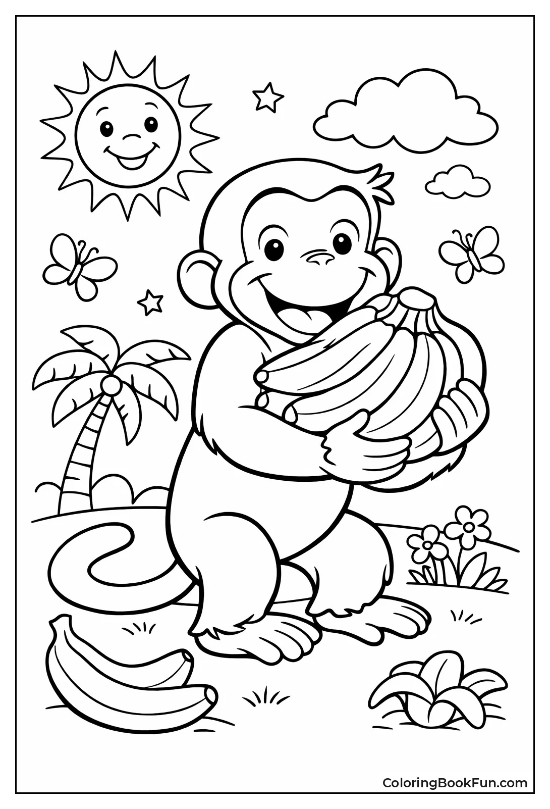 Curious George Grabs Banana Bunch