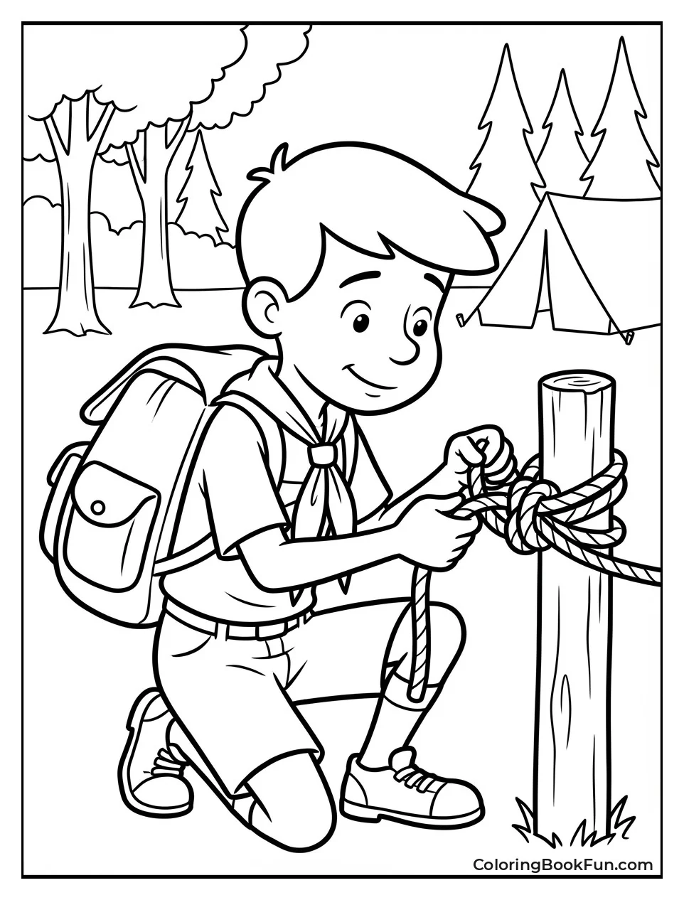 Bill Ties Scout Knot