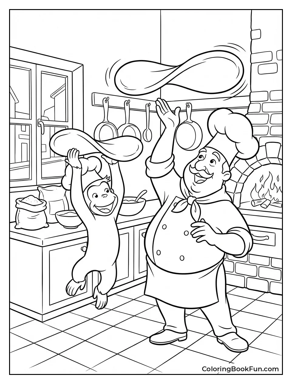 George Tosses Pizza Dough