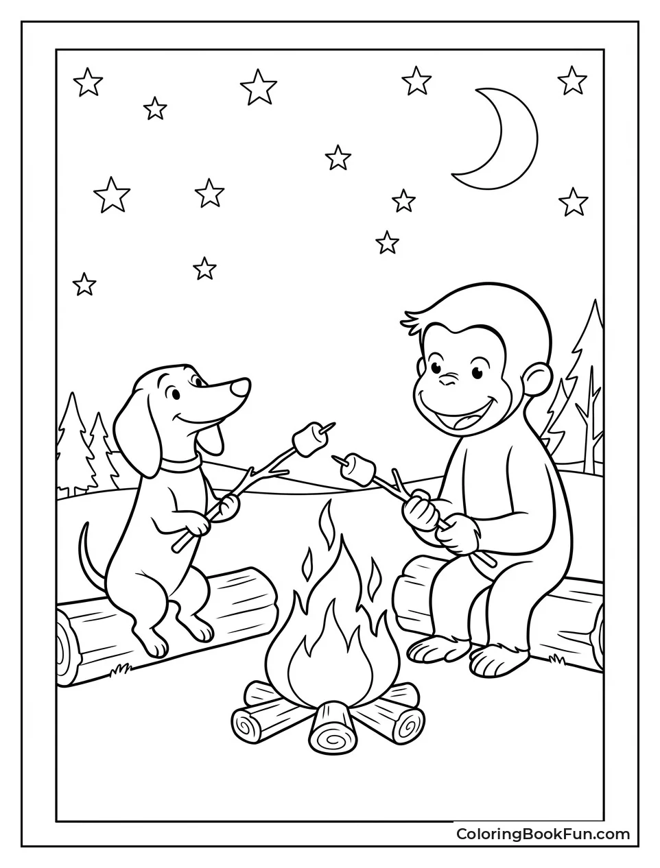 George Roasts Marshmallows