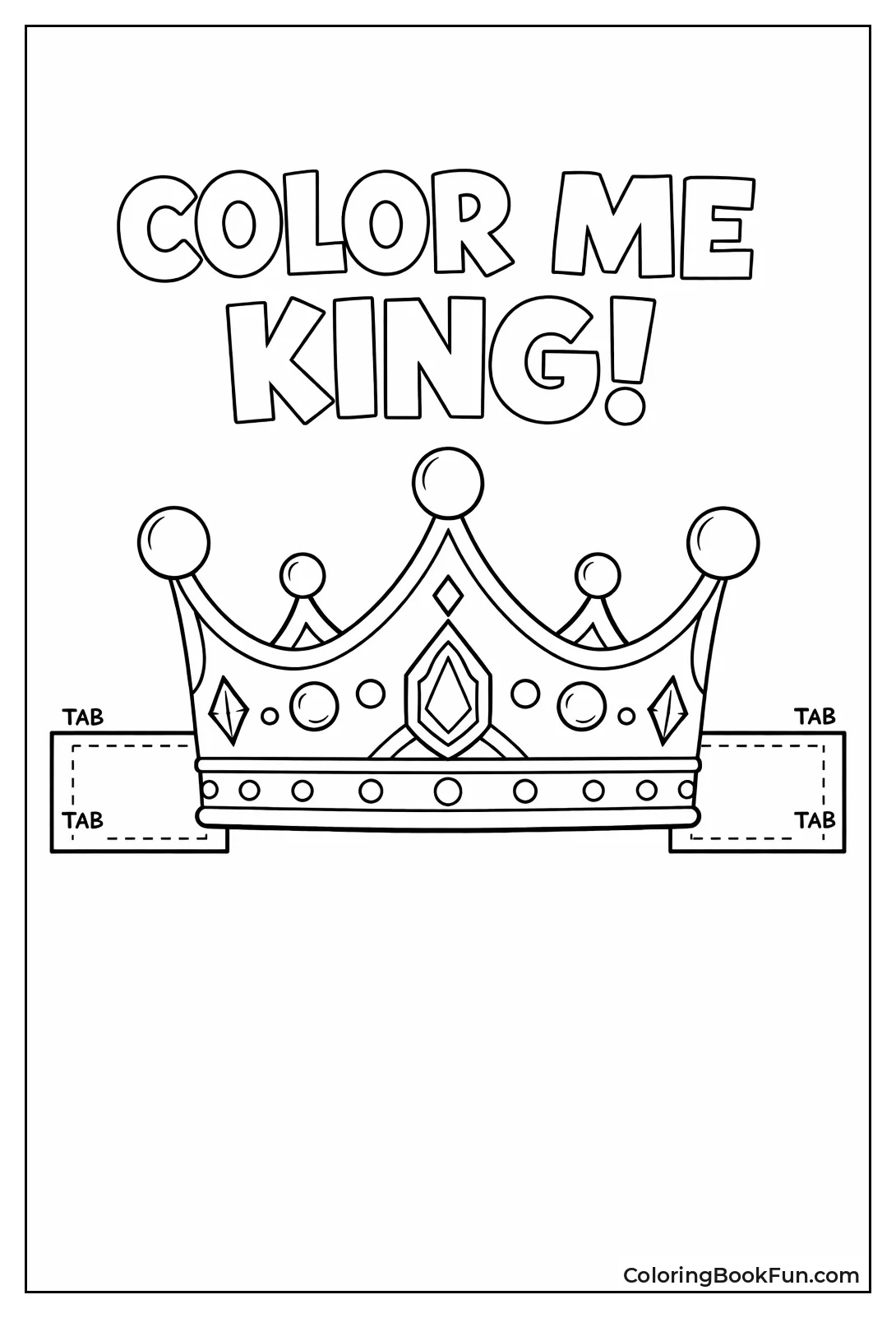 Cut-Out Crown Paper Hat