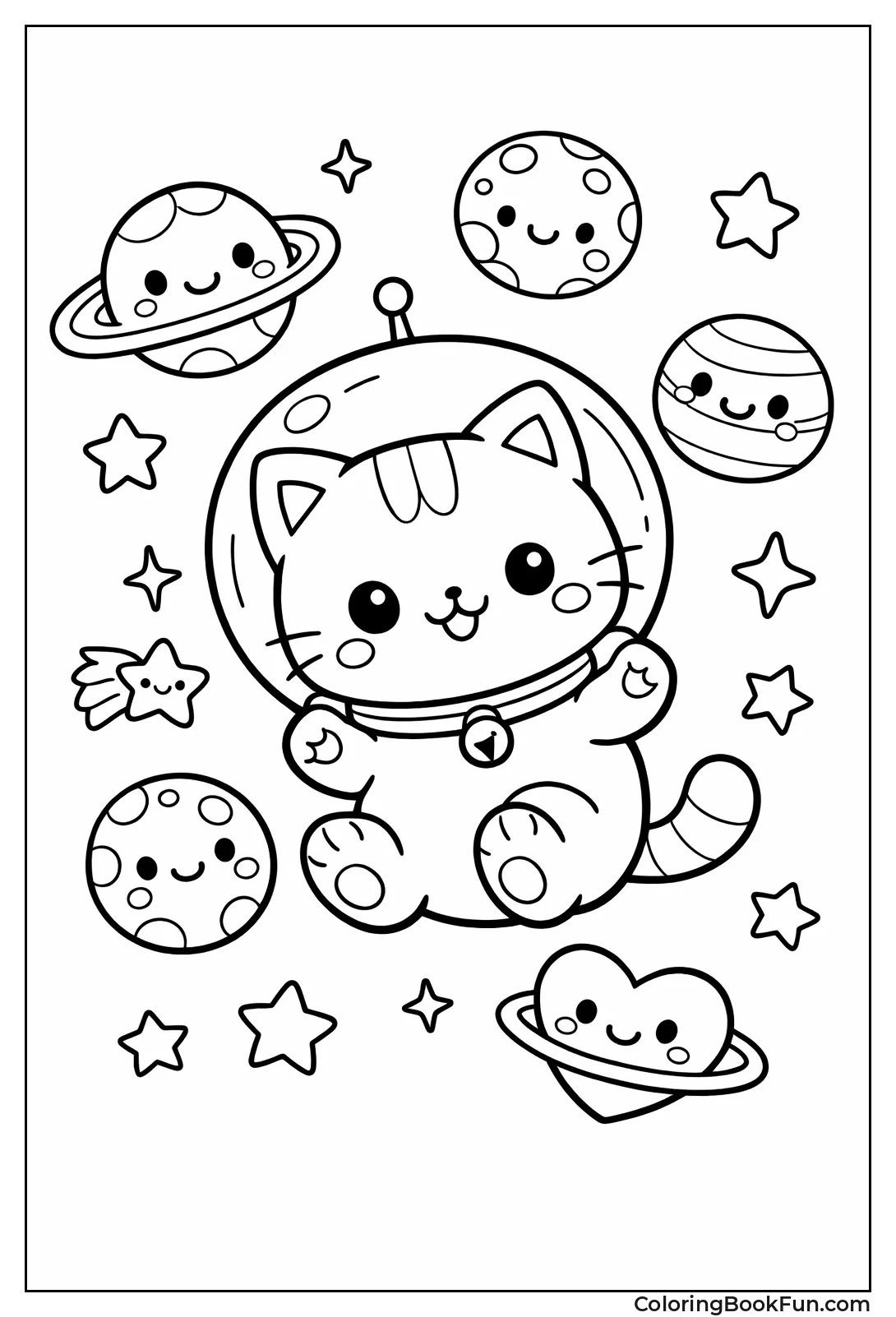Astronaut Cat in Space