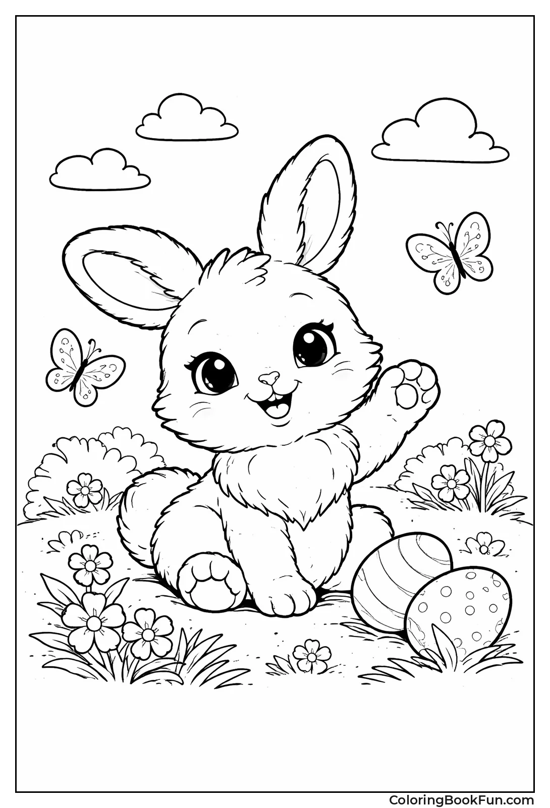 Cute Fluffy Baby Bunny