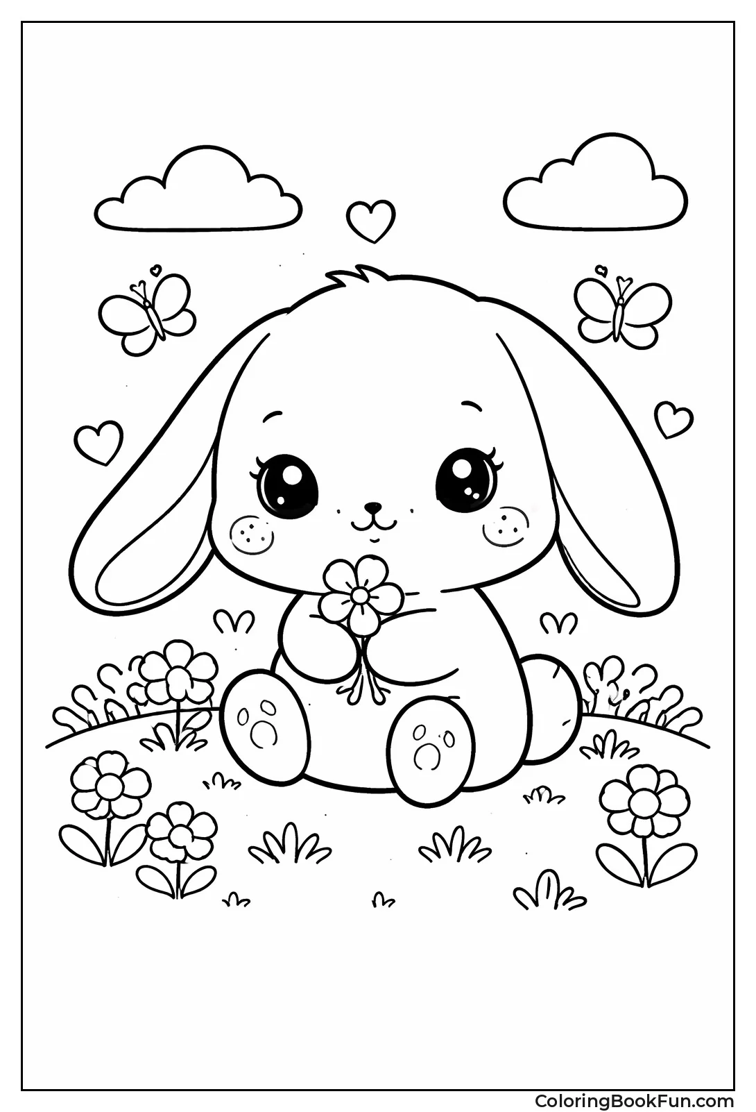 Baby Bunny with Big Eyes