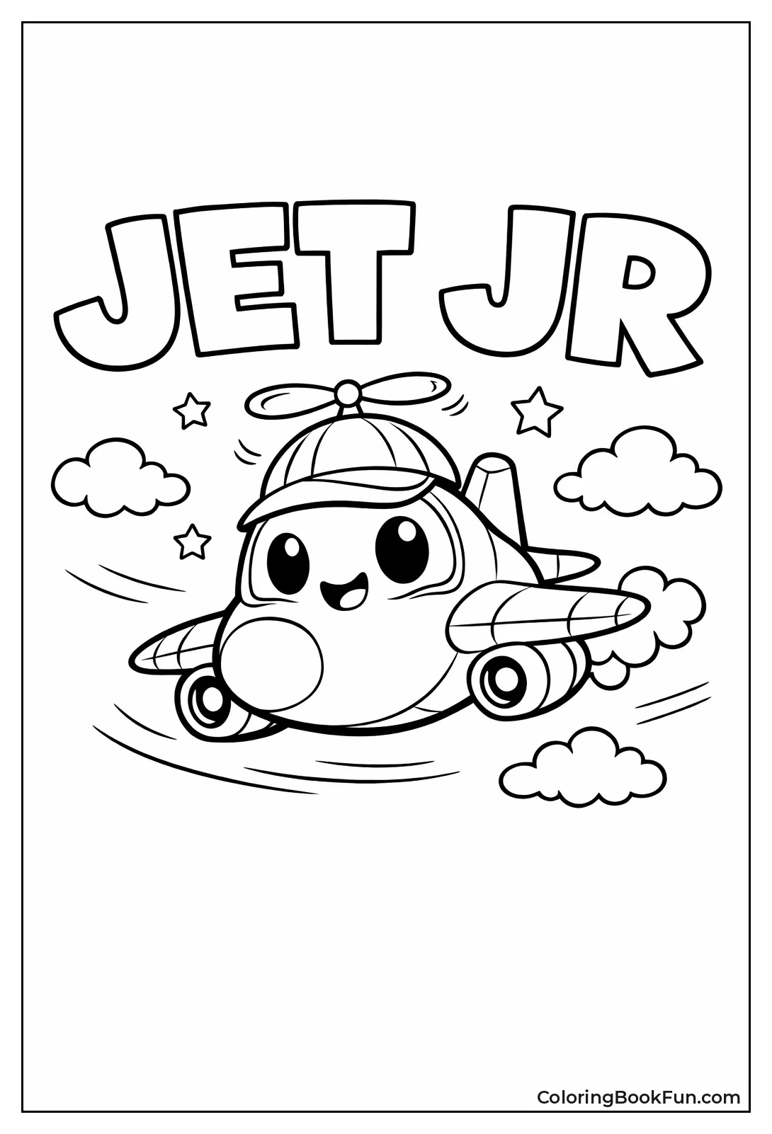 Cute Baby Jet Flying
