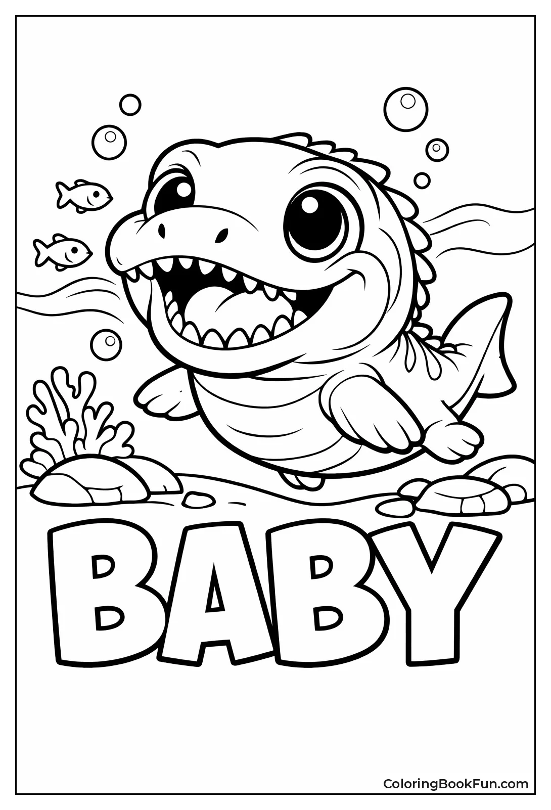 Cute Baby Mosasaurus Face