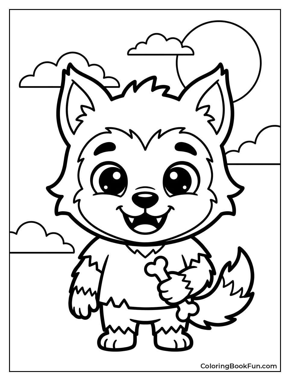 Cute Baby Werewolf Smiling