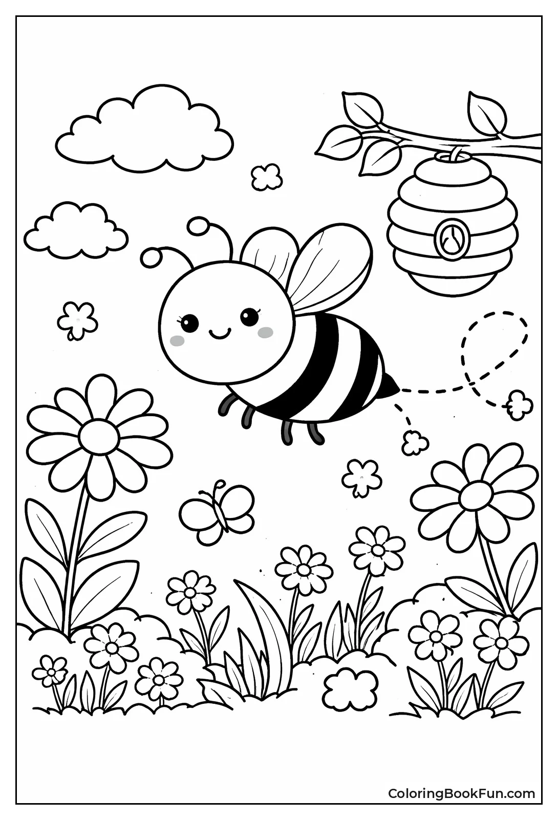 Cute Cartoon Bee