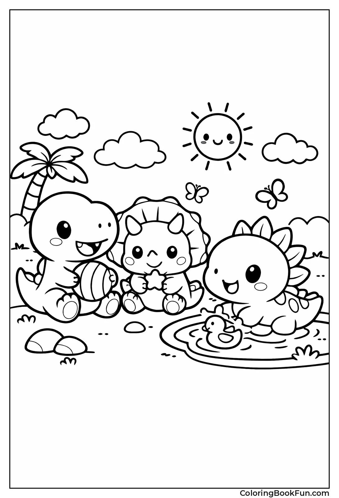 Baby Dinosaurs Playing