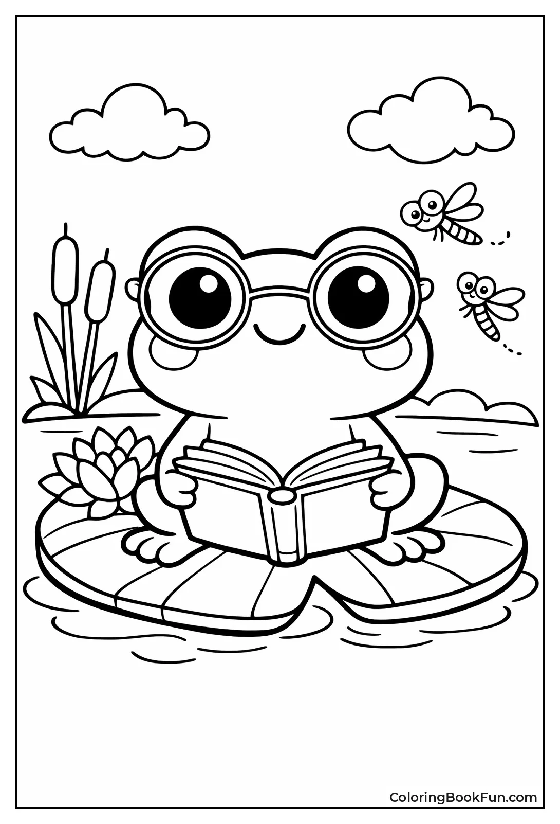 Frog Reading Big Book