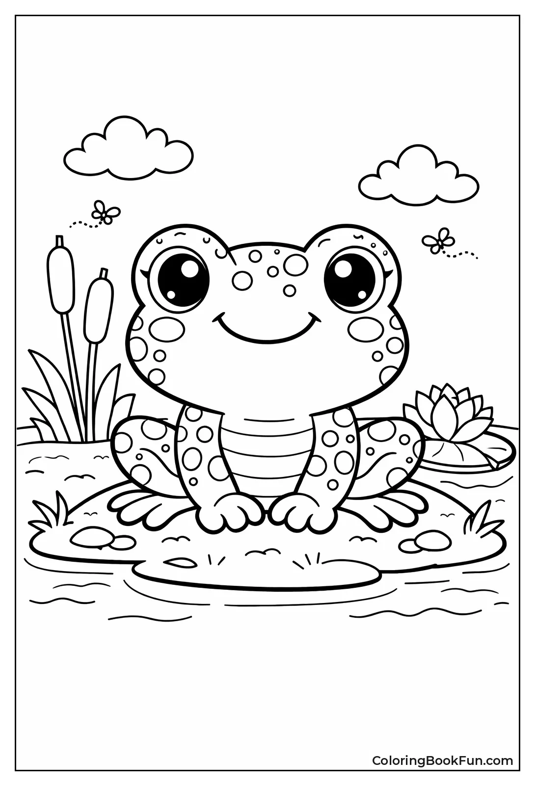 Patterned Full Body Frog