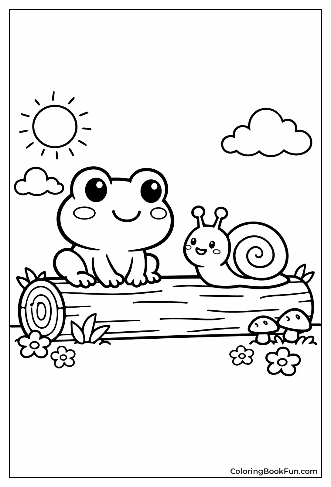 Frog Chatting with Snail