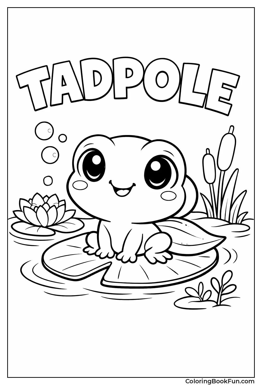 Cute Baby Froglet Sits Quietly