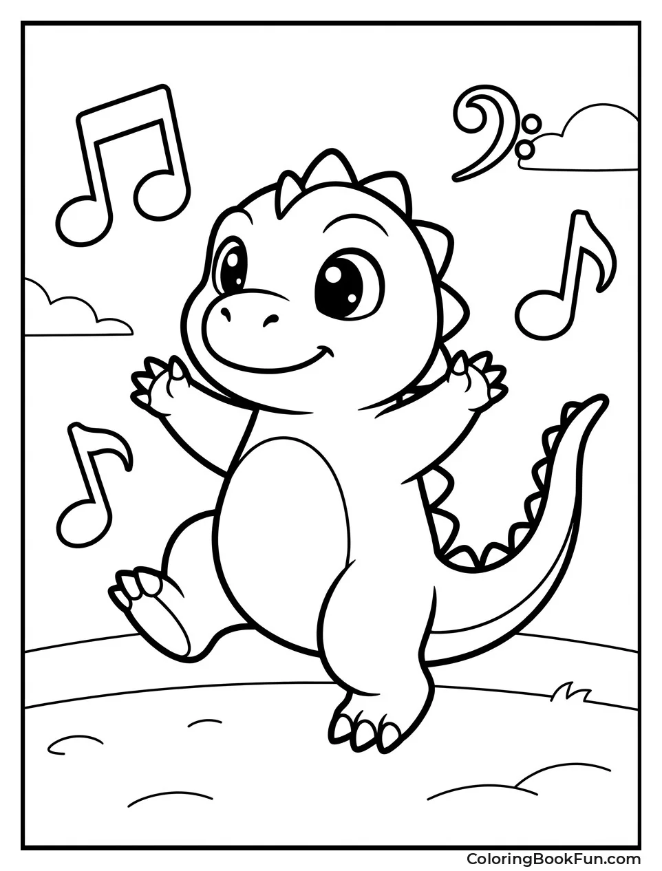 Chibi Godzilla Dances Happy