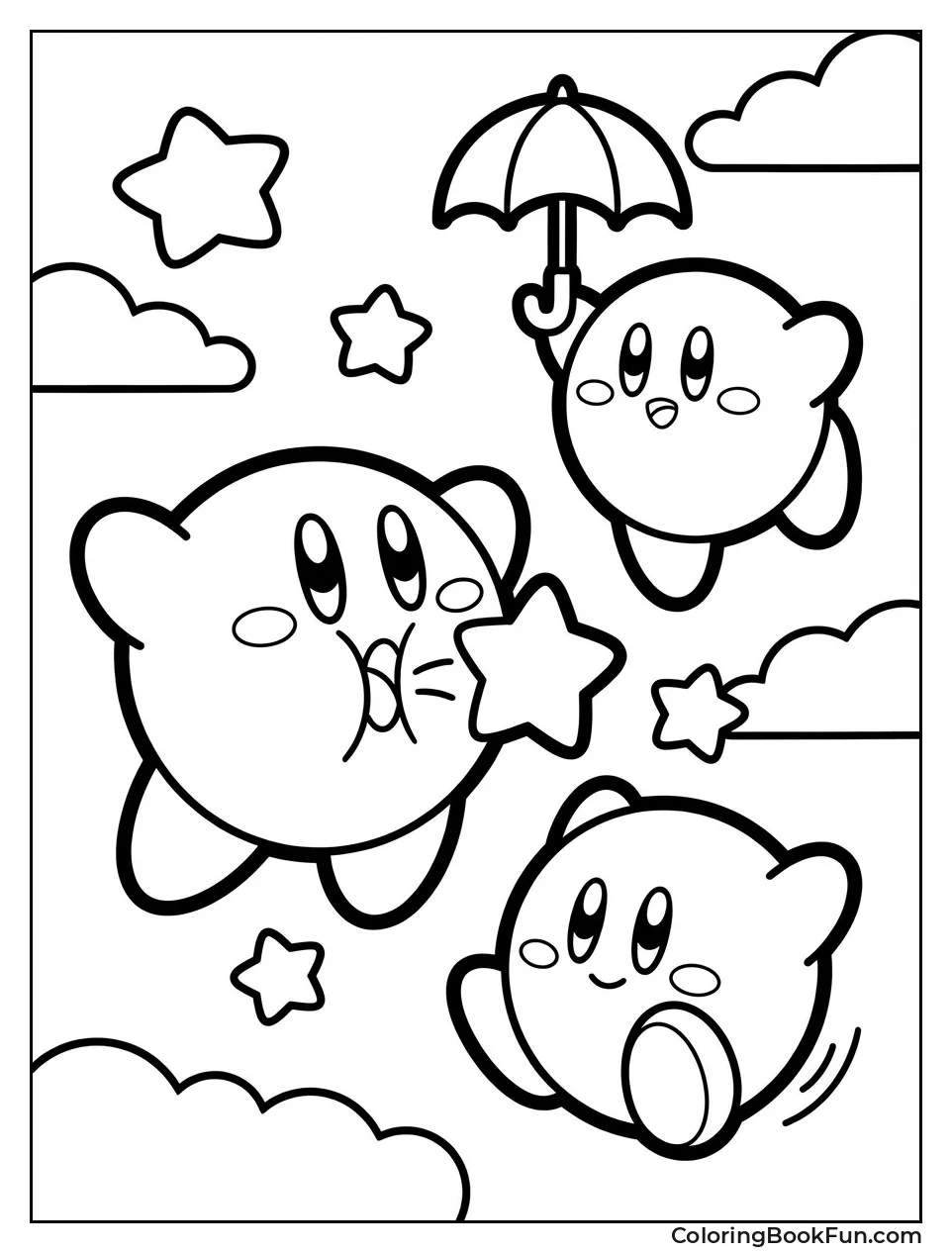 Cute Chibi Kirby Plays