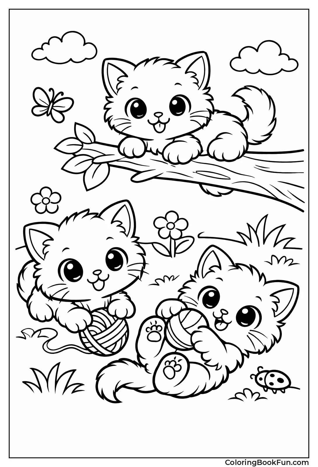 Cute Kittens Playing Playfully