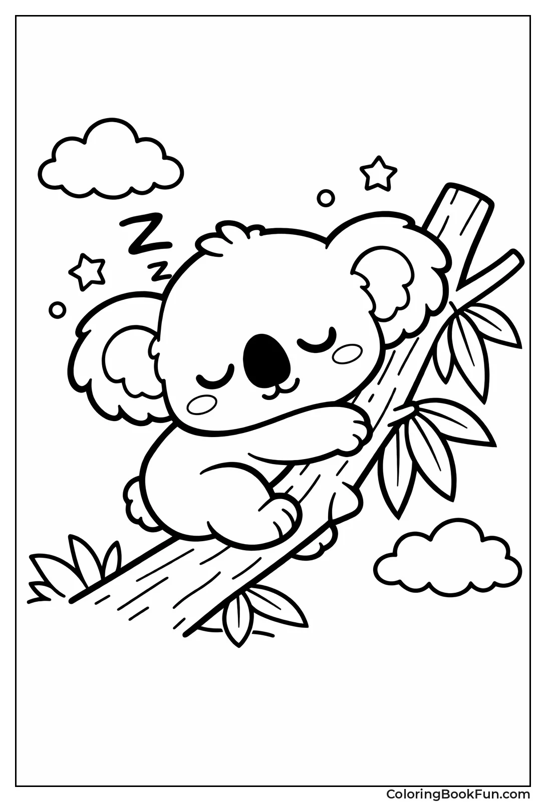 Koala Hugging Branch