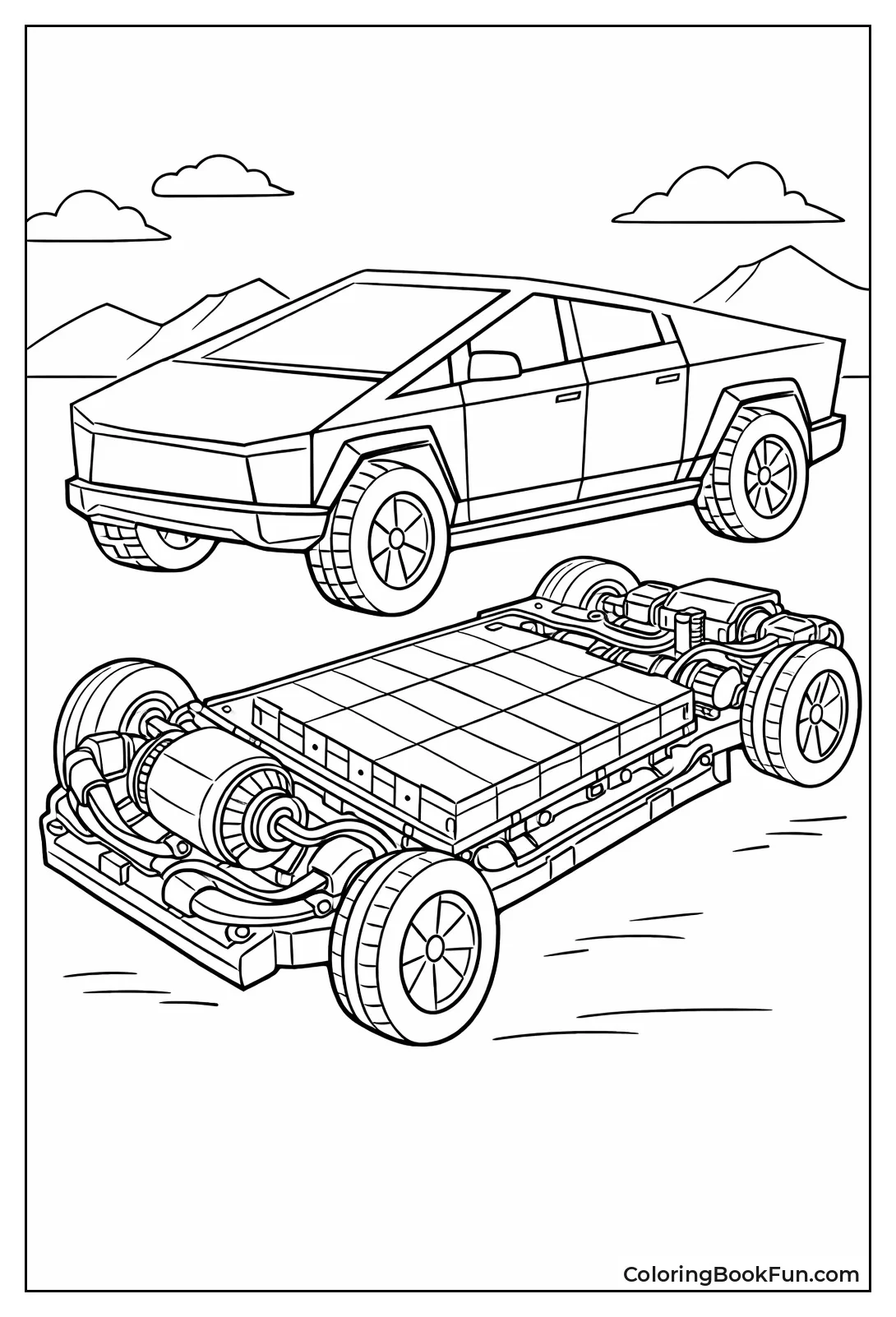 Cybertruck Battery Cross Section