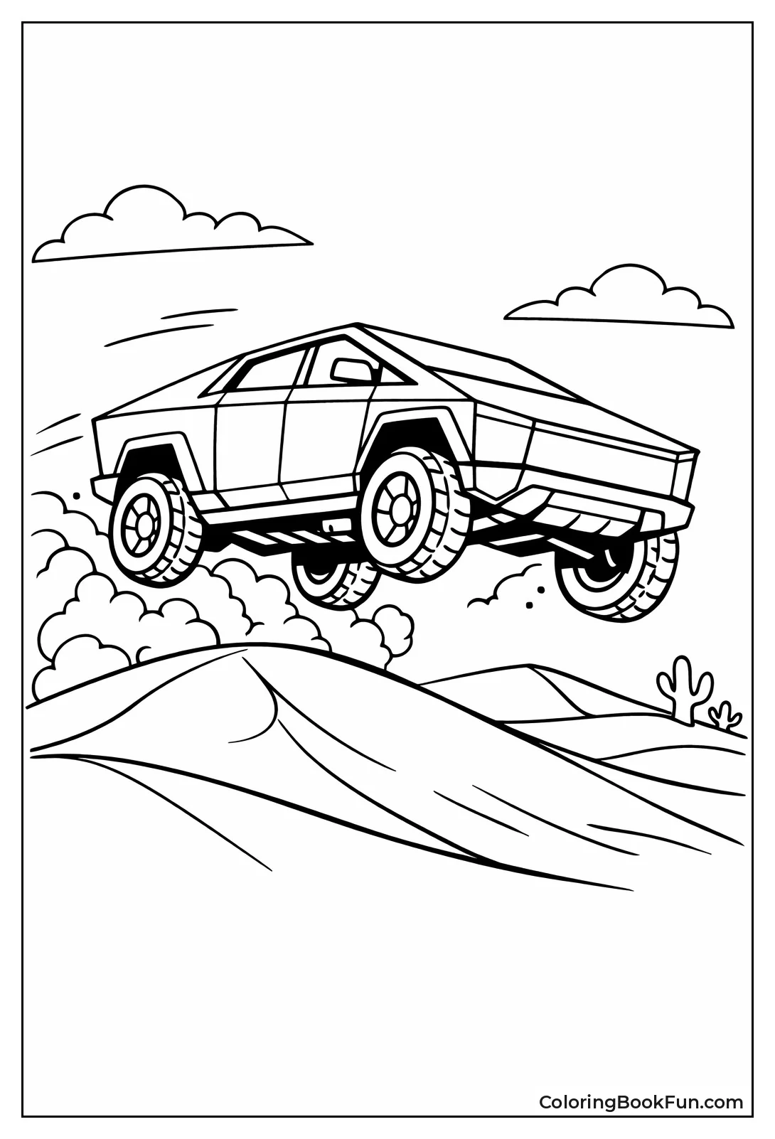 Cybertruck Bashes Desert Dunes