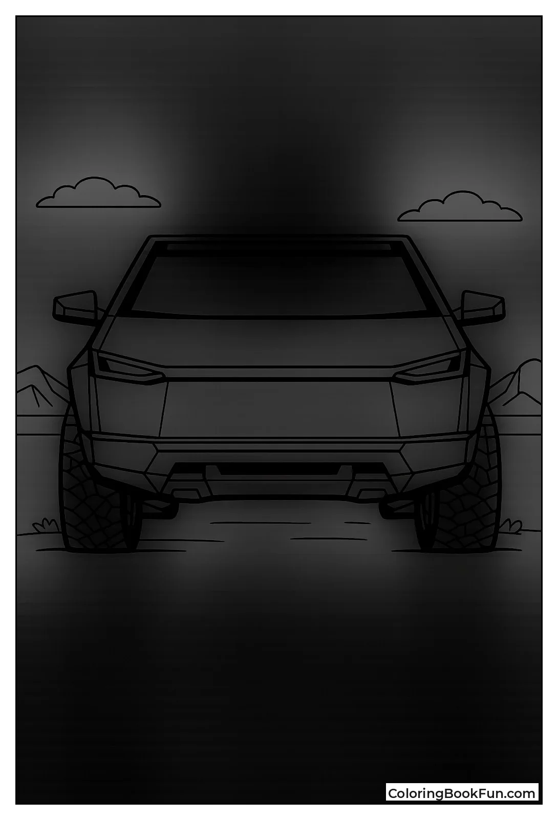 Angular Cybertruck Front Lights