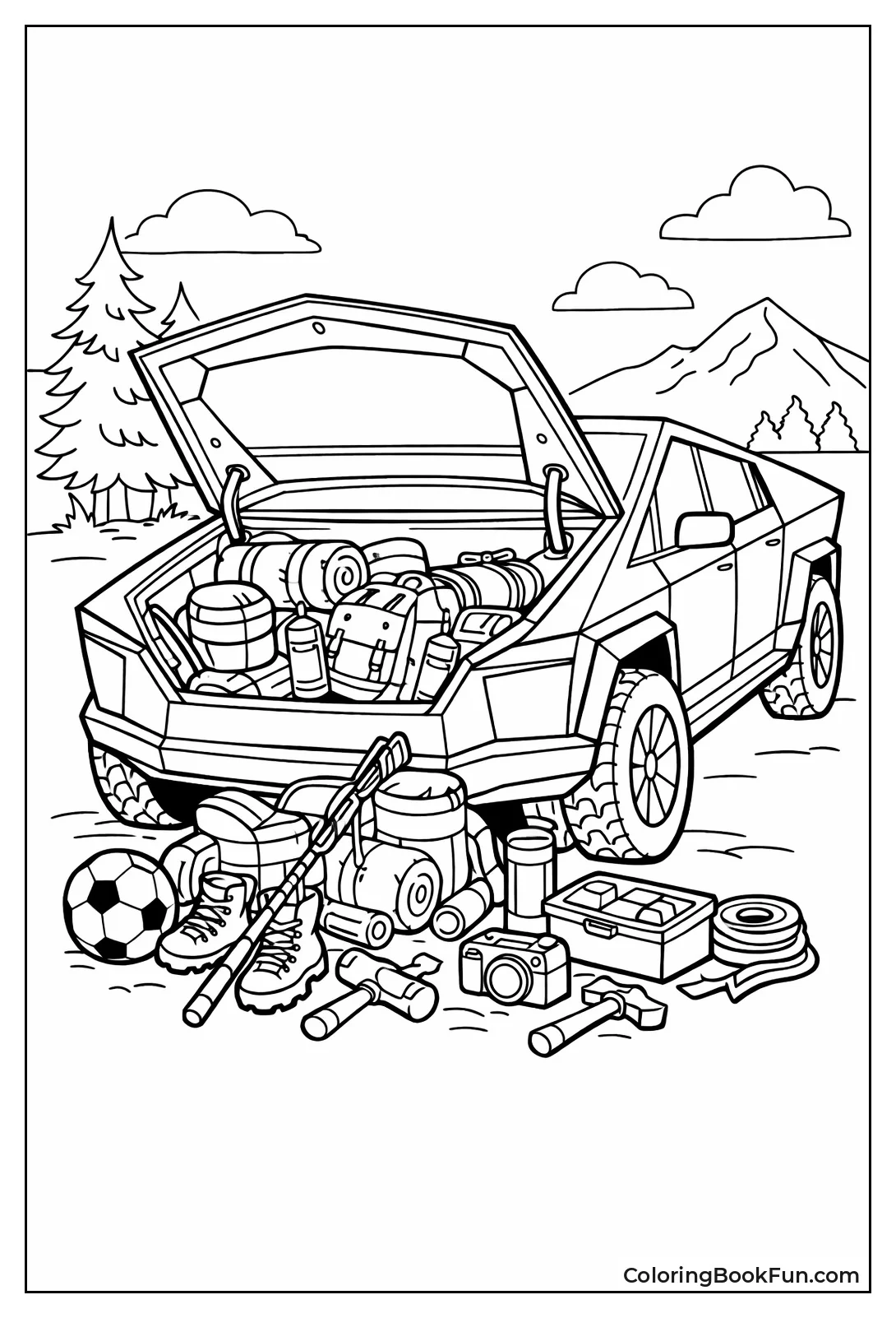 Cybertruck Frunk Packs Gear