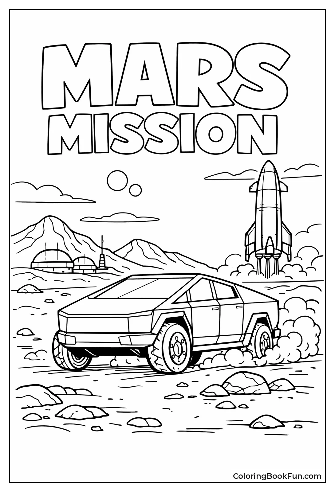 Cybertruck Explores Mars Surface