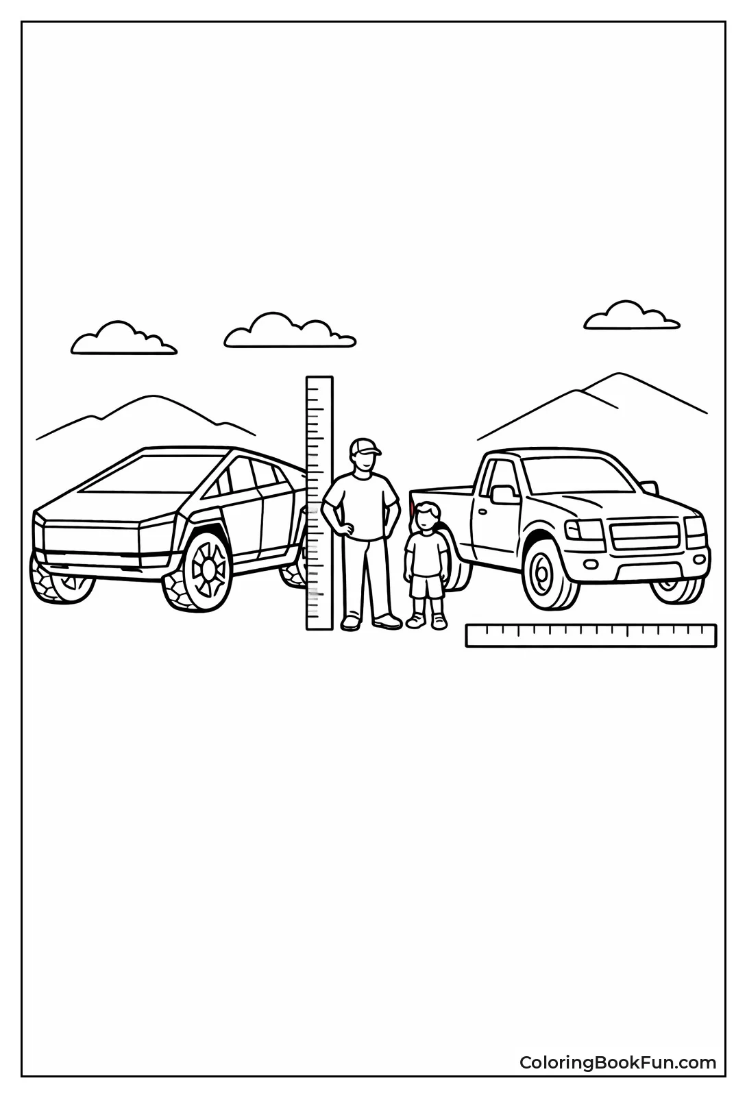 Cybertruck Compares Size Truck