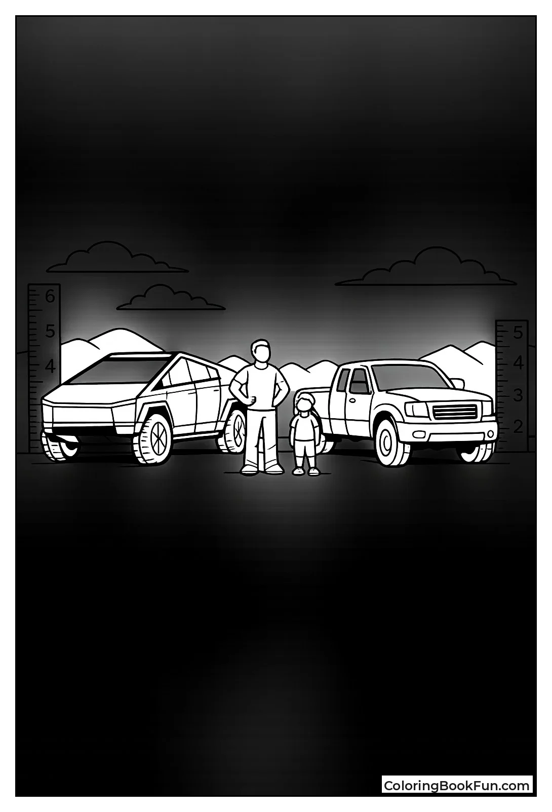 Cybertruck Compares Size Truck