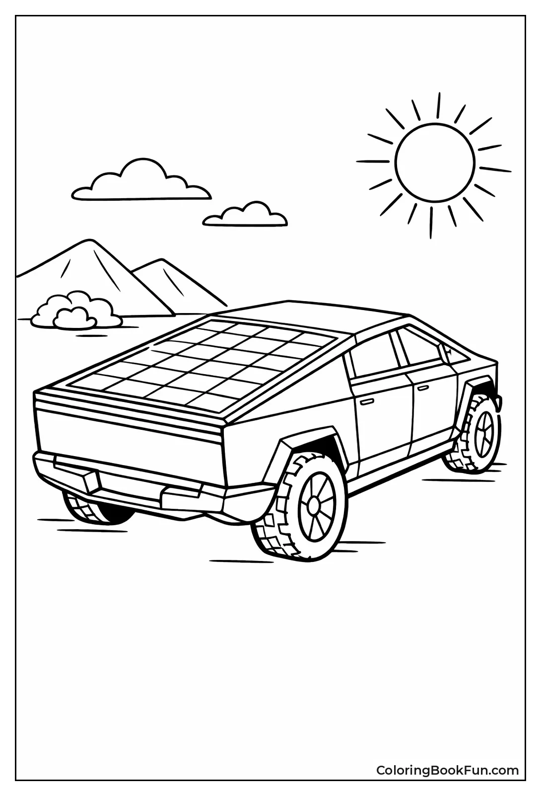 Cybertruck Charges with Solar