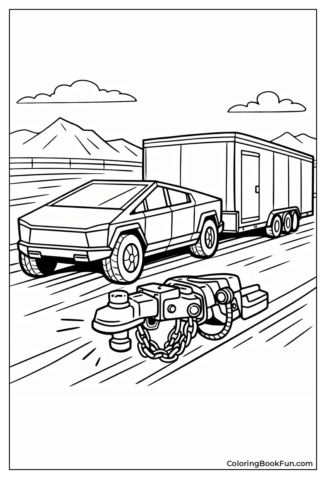 Cybertruck Tows Heavy Trailer