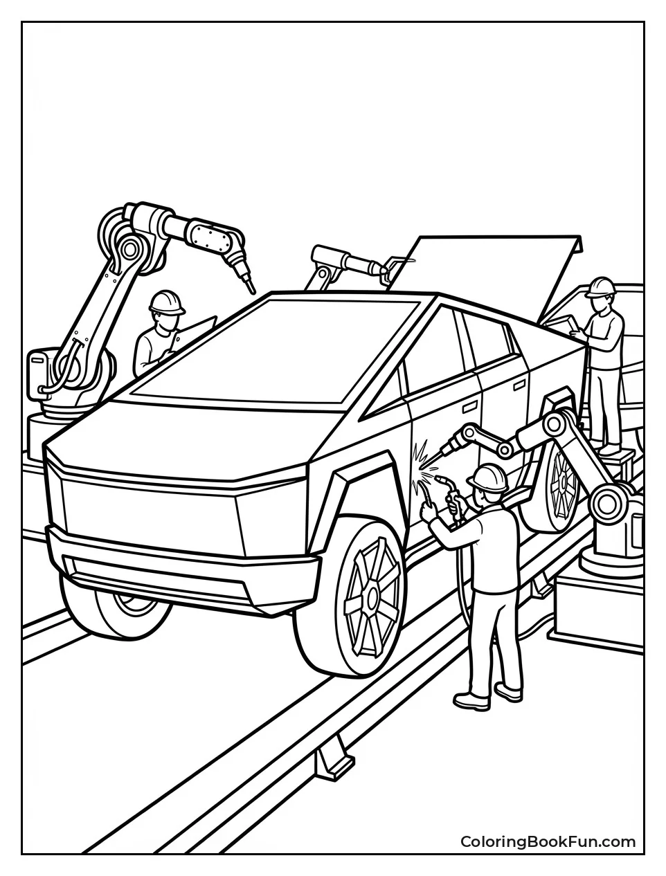 Cybertruck Builds on Line