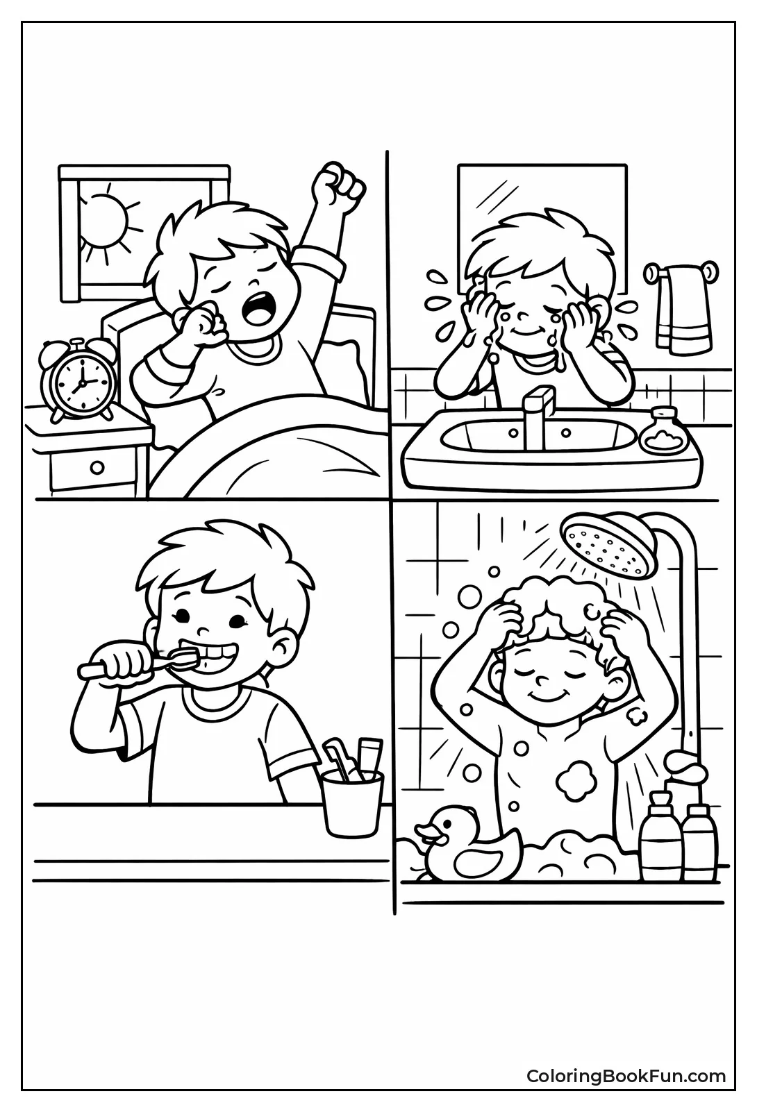 Childs Daily Hygiene Routine
