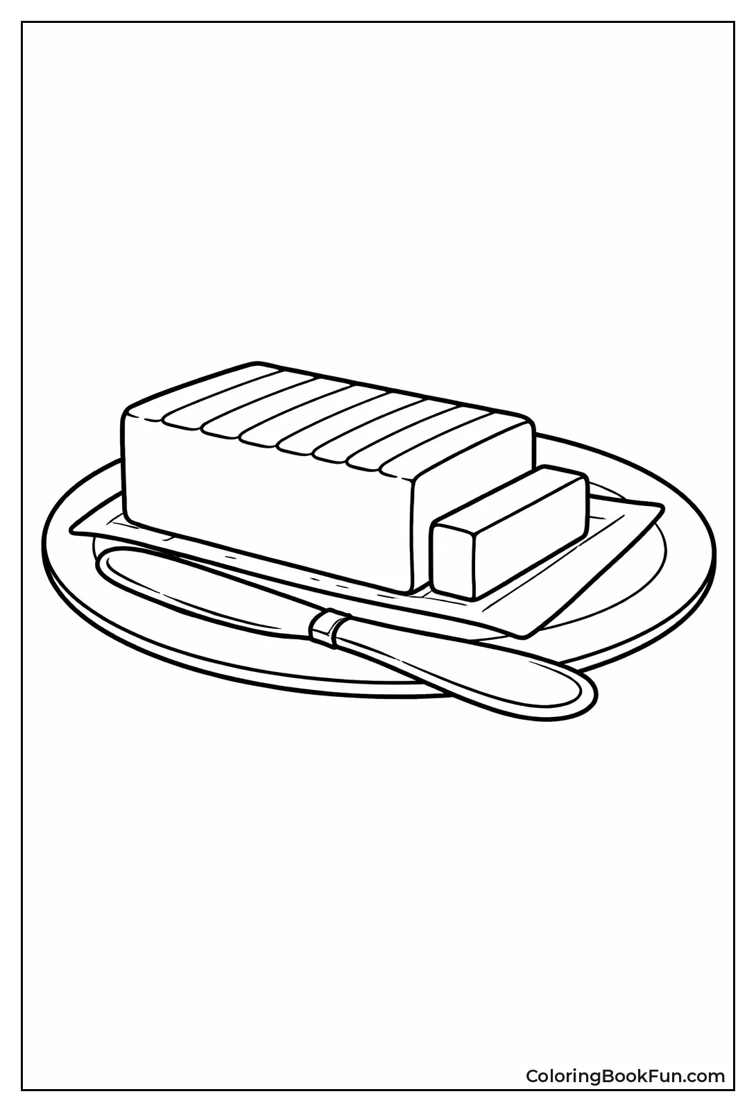 Butter Stick with Knife