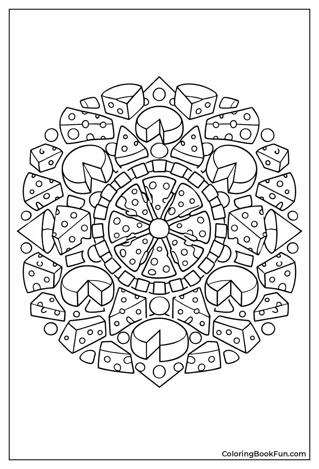 Cheese Pattern Mandala
