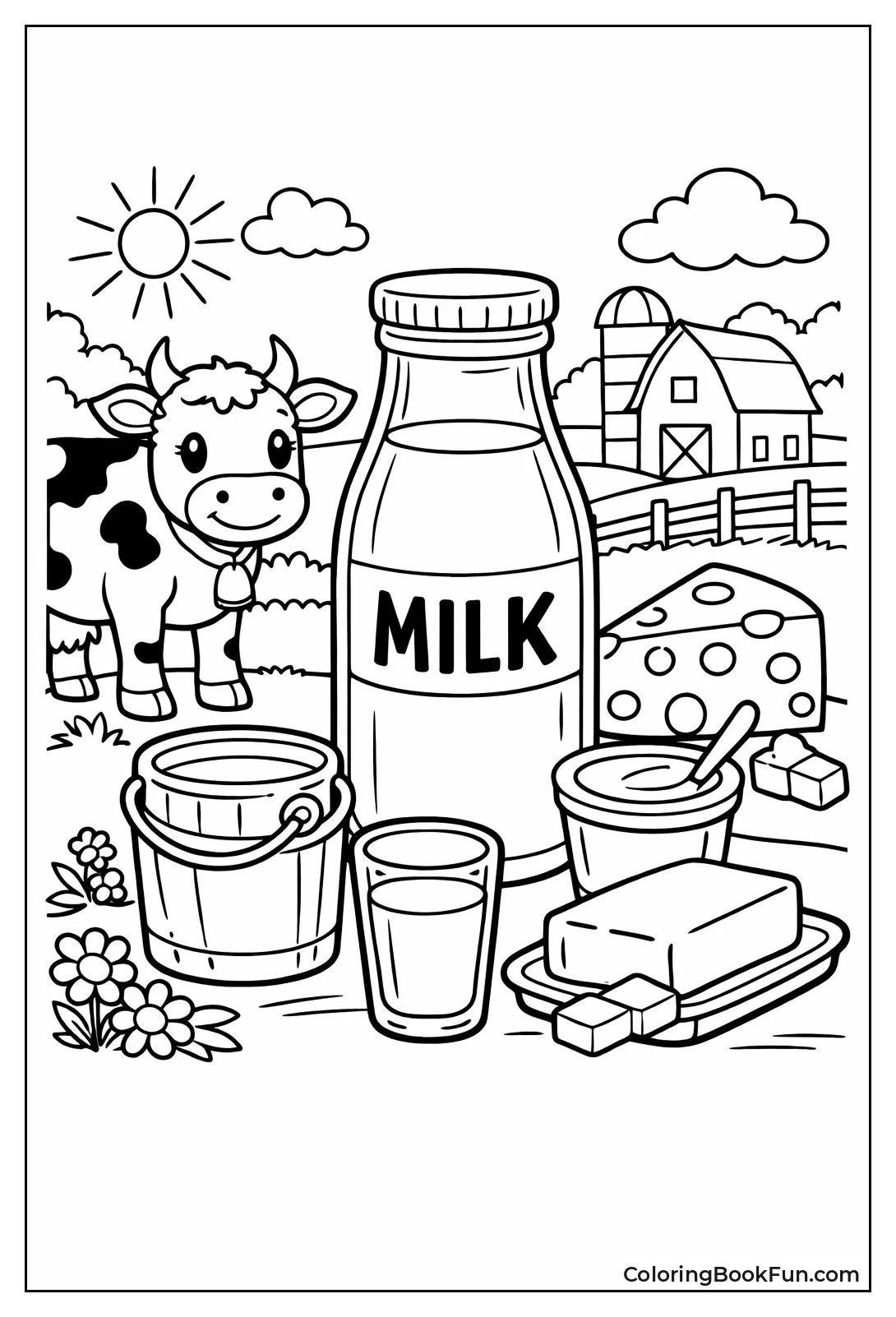 Vintage Glass Milk Bottle