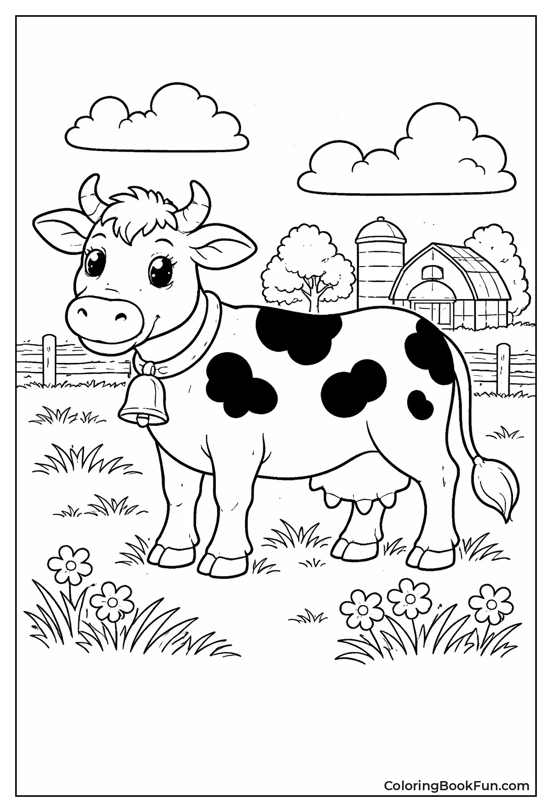 Spotted Dairy Cow Field