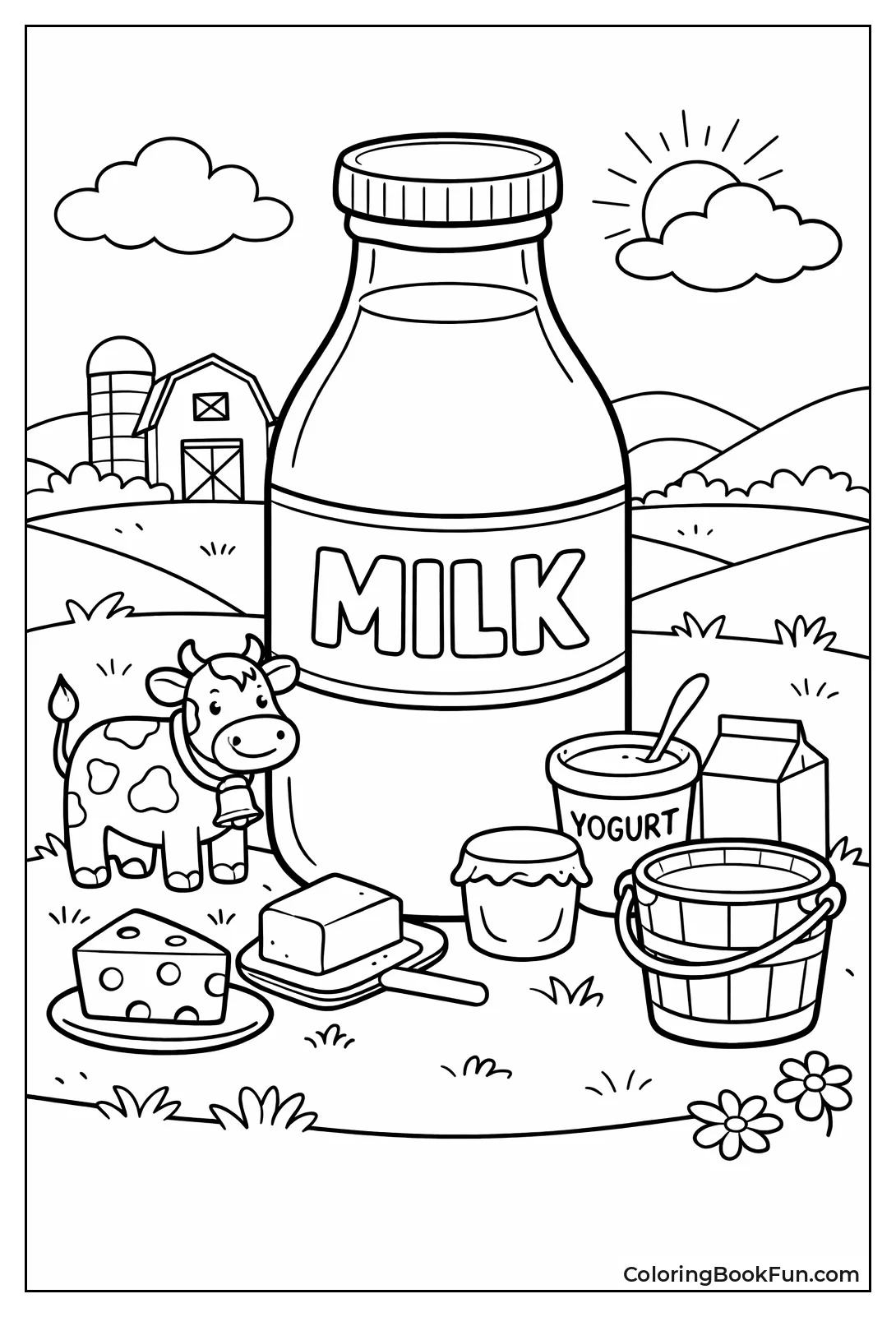 Giant Fun Milk Bottle