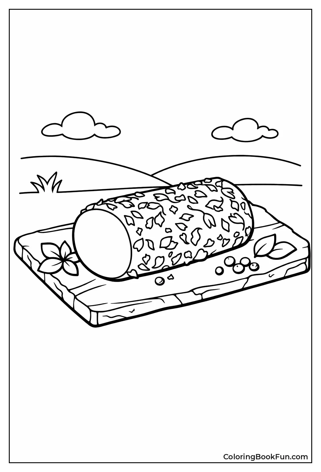 Herb-Coated Goat Cheese Log