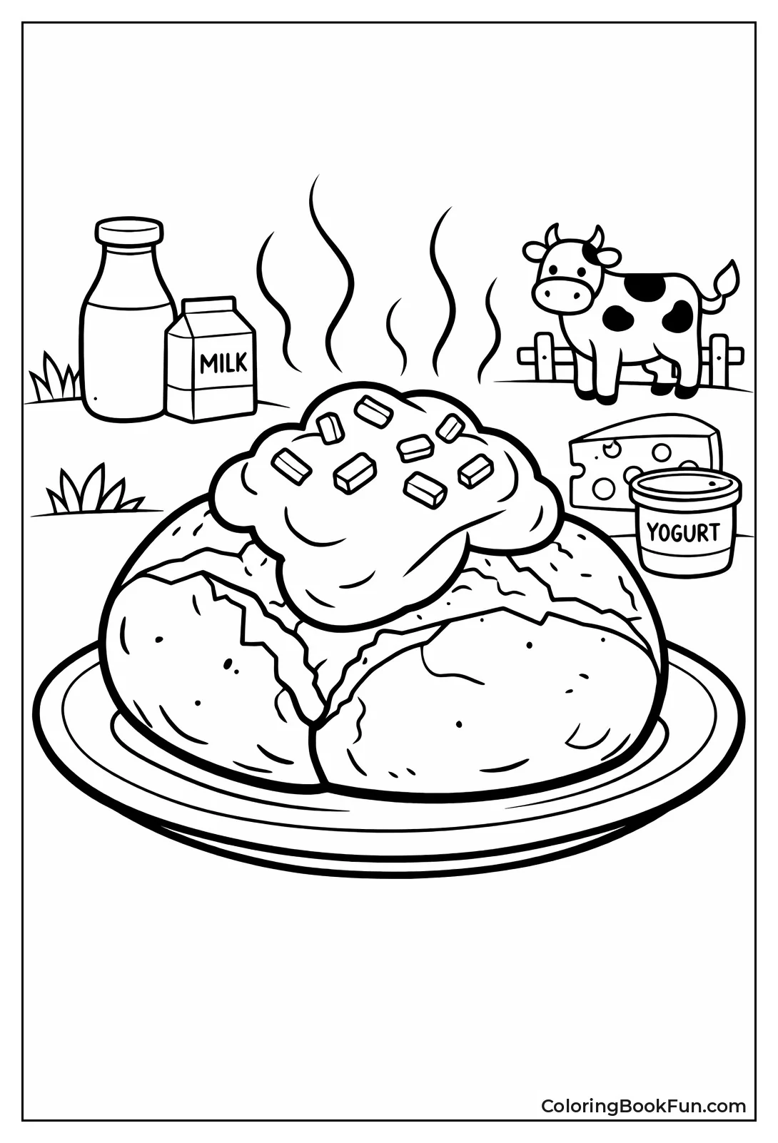 Baked Potato with Sour Cream