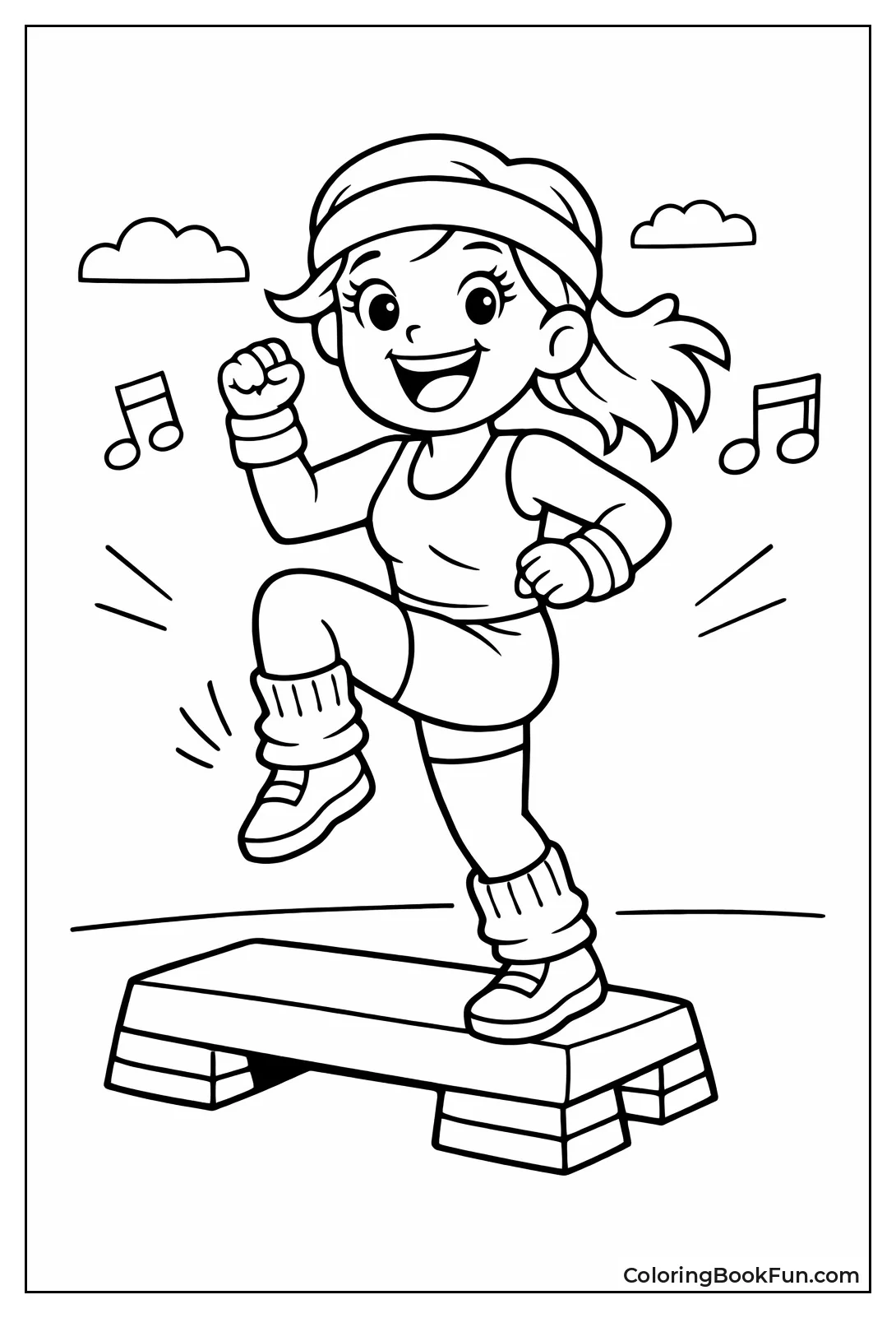 Character Does 80s Aerobics