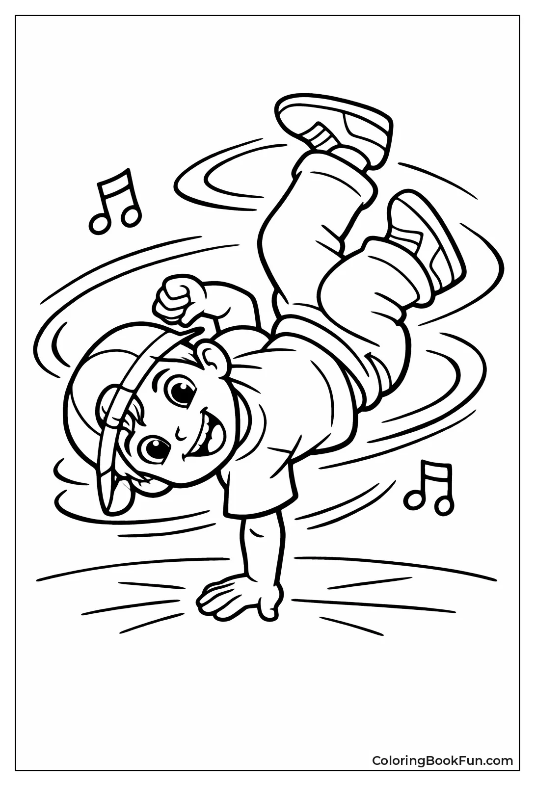 Boy Spins on One Hand