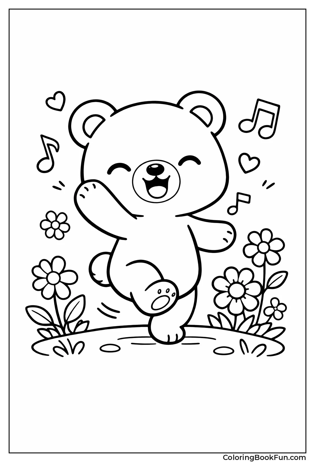 Dancing Cartoon Bear