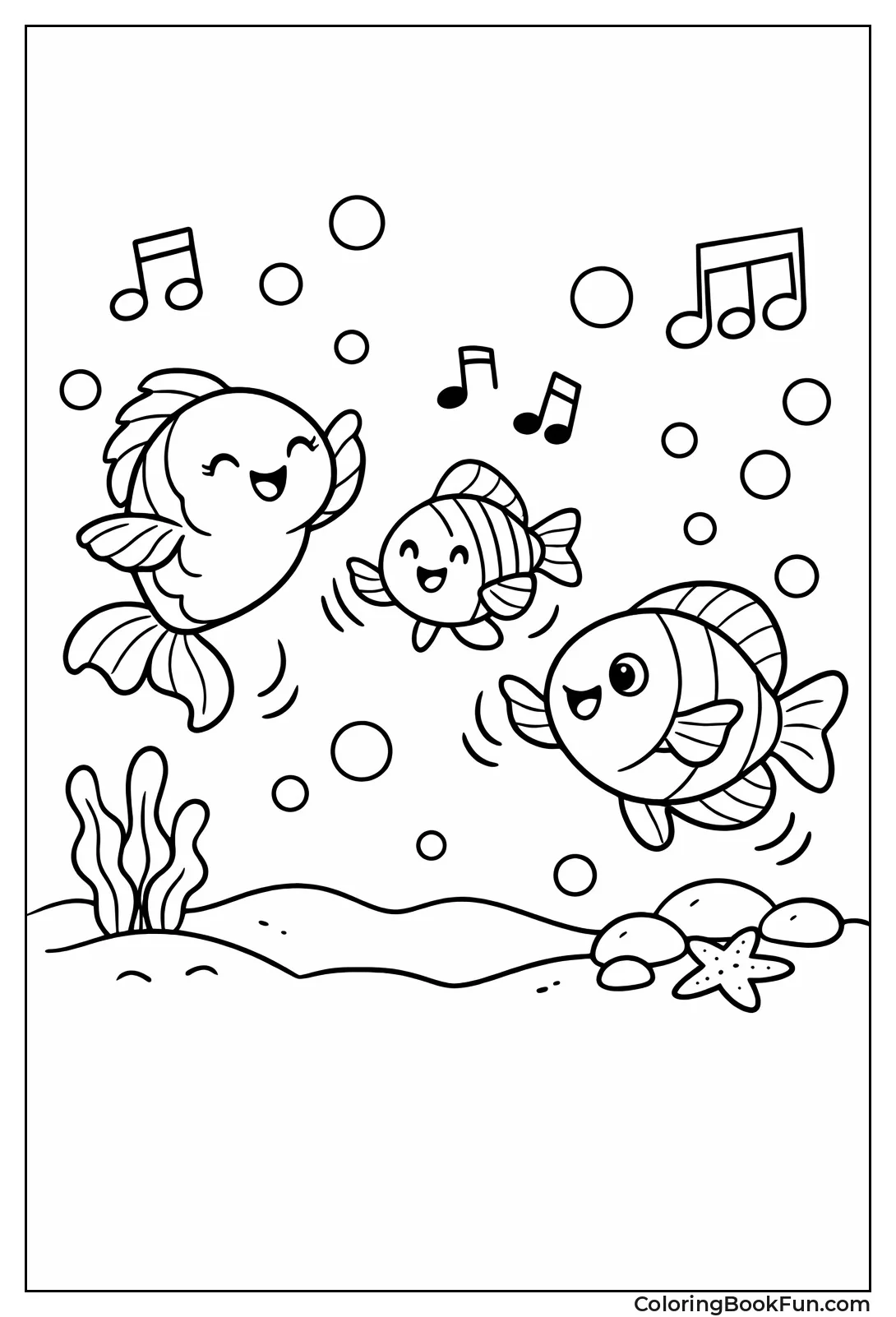 Dancing Fish with Bubbles